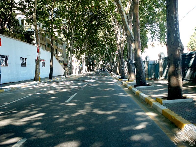 View towards Ortakoy district from the way of Besiktas-Ortakoy in Istanbul city of Turkey.
