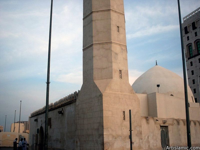 The Mosque of Hadrat Omar (ra) (second caliph of Islam) nearby the Prophet Muhammad`s (saaw) Mosque in Madina city of Saudi Arabia.
