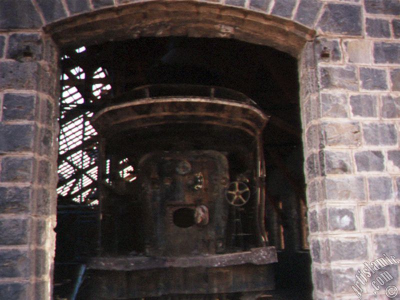 Picture of the last locomotive of the Ottoman made historical Hijaz Railway parked in Madina city of Saudi Arabia Station.
