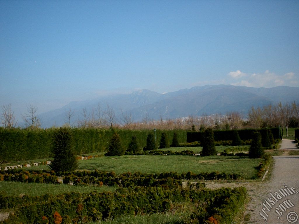 View of Botanical Park in Bursa city of Turkey.
