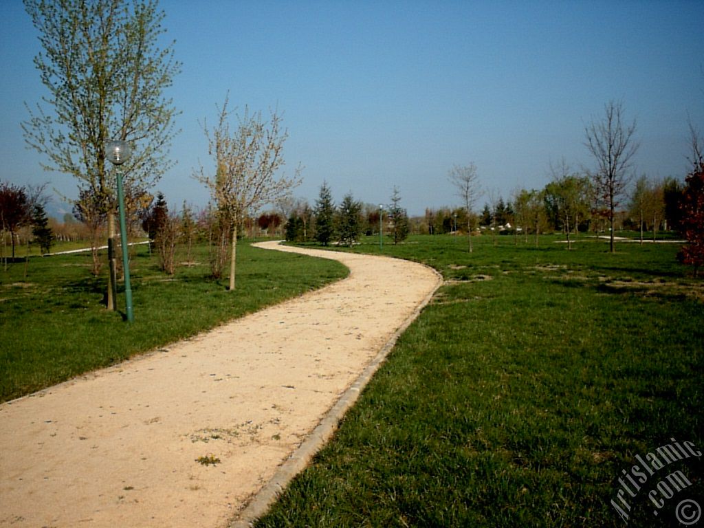 View of Botanical Park in Bursa city of Turkey.
