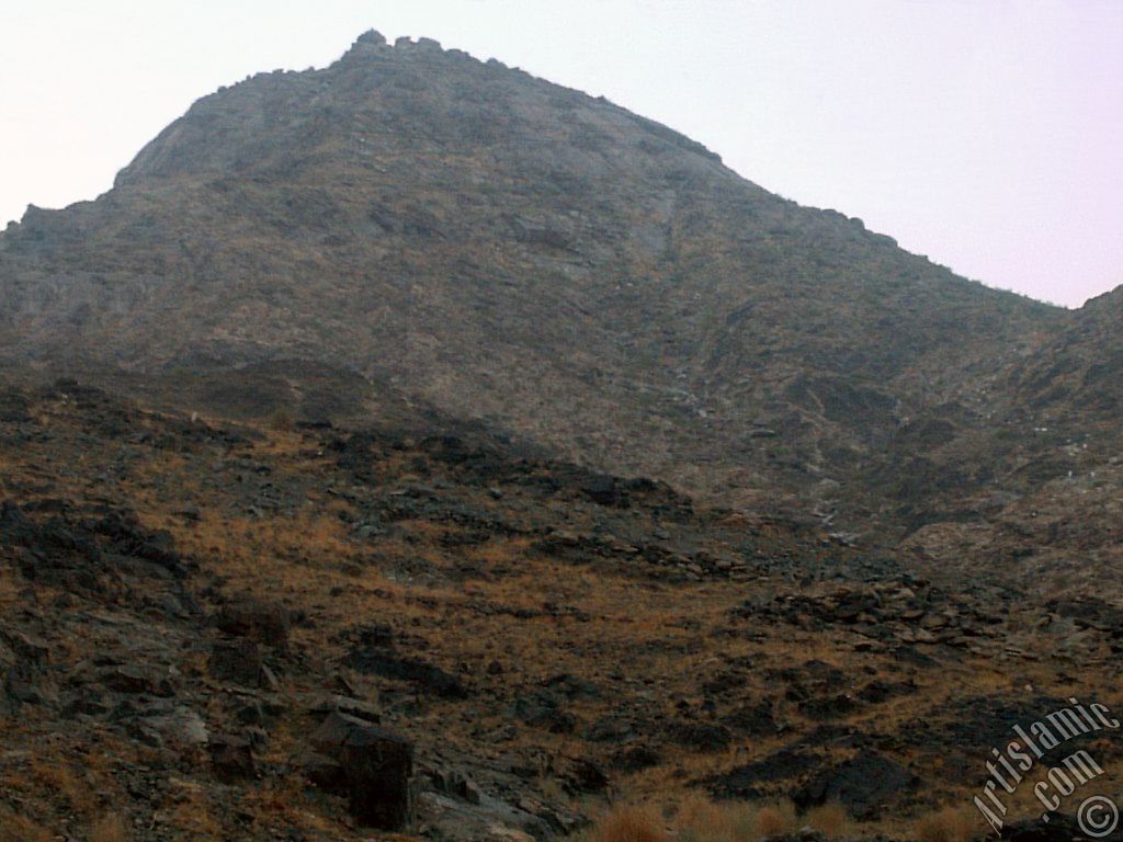 The Mount Savr in Mecca city of Saudi Arabia.
